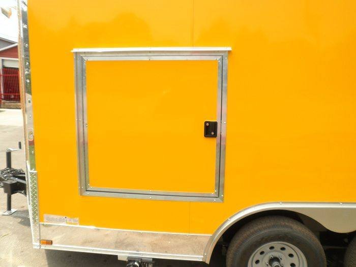 Concession Trailer 8.5’x12′ Yellow – BBQ Food Event Vending Restroom — photo 6