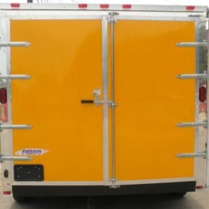 8.5 x 12 Yellow Restroom Trailer with private toilet and handwash sink - view 10