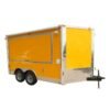 8.5 x 12 Yellow Restroom Trailer with private toilet and handwash sink