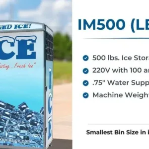 IM500 Legacy ice vending machine front view - view 2