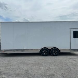 8.5 x 24 White Office Trailer with mini-split and display window - view 14