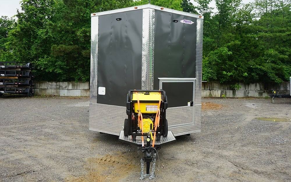 8.5′ x 16′ Charcoal Gray Concession Trailer with Appliances — photo 4