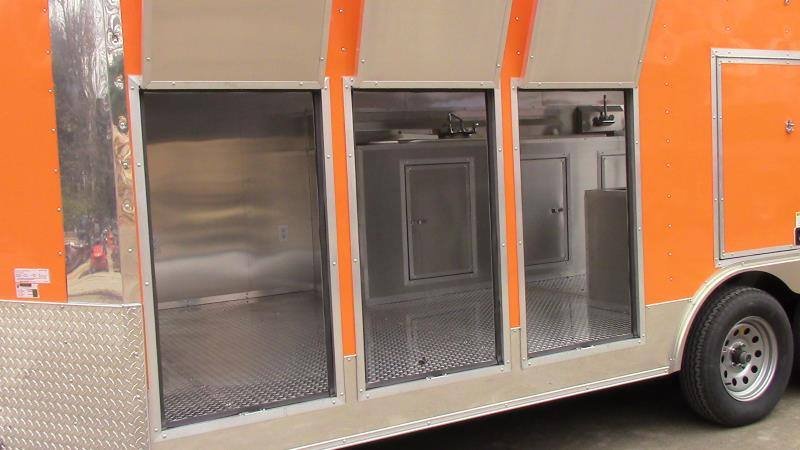 8.5′ x 18′ Concession Food Trailer Orange Ice Cream Yogurt — photo 2