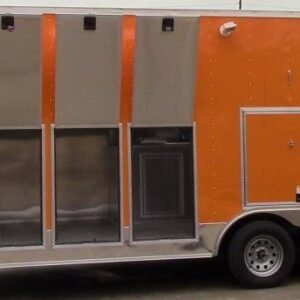 8.5 x 18 orange ice cream trailer with dual 60-amp power - view 6