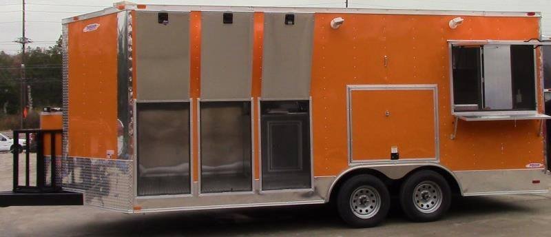 8.5′ x 18′ Concession Food Trailer Orange Ice Cream Yogurt — photo 6