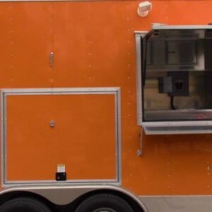 8.5 x 18 orange ice cream trailer with dual 60-amp power - view 13