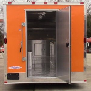 8.5 x 18 orange ice cream trailer with dual 60-amp power - view 12