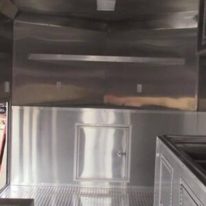 8.5 x 18 orange ice cream trailer with dual 60-amp power - view 3