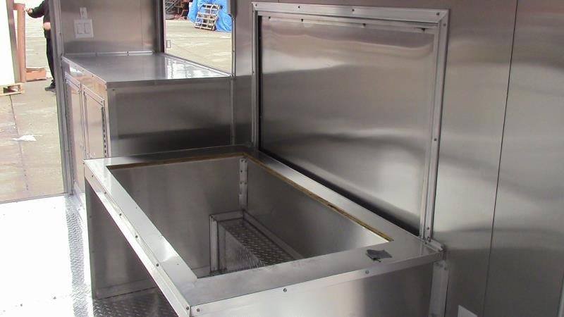 8.5′ x 18′ Concession Food Trailer Orange Ice Cream Yogurt — photo 4