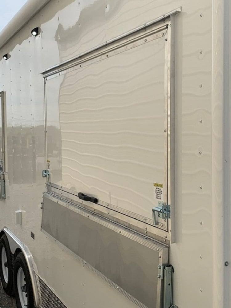 8.5′ x 20′ White V-Nose Concession Food Trailer — photo 11