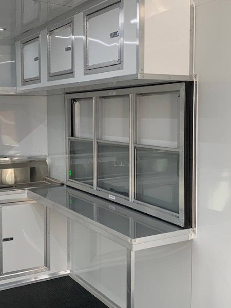 8.5′ x 20′ White V-Nose Concession Food Trailer — photo 5