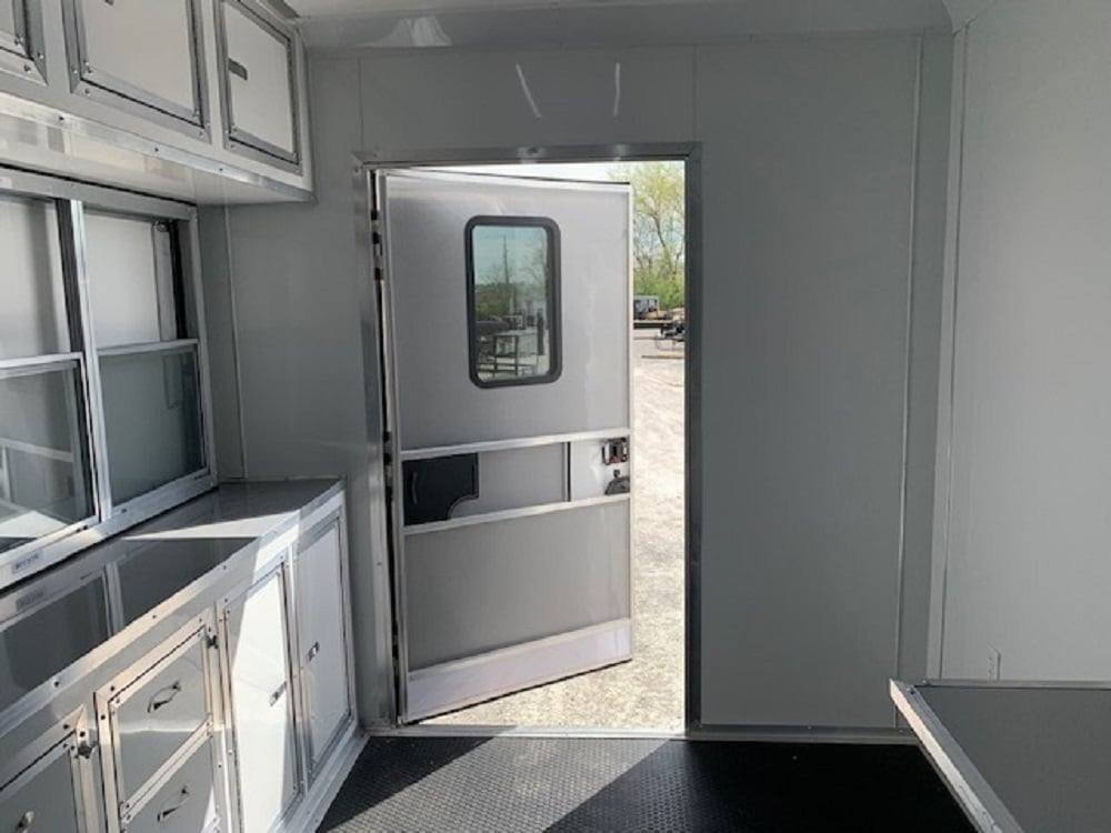 8.5′ x 20′ White V-Nose Concession Food Trailer — photo 4