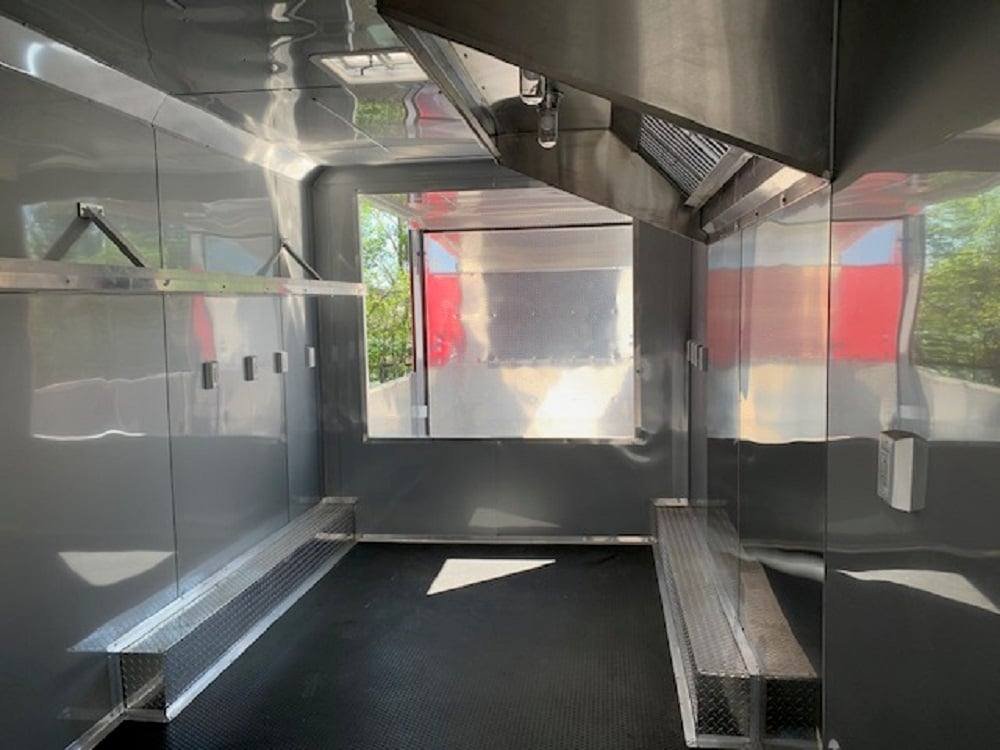 8.5′ x 40′ White BBQ Gooseneck Concession Food Trailer — photo 15