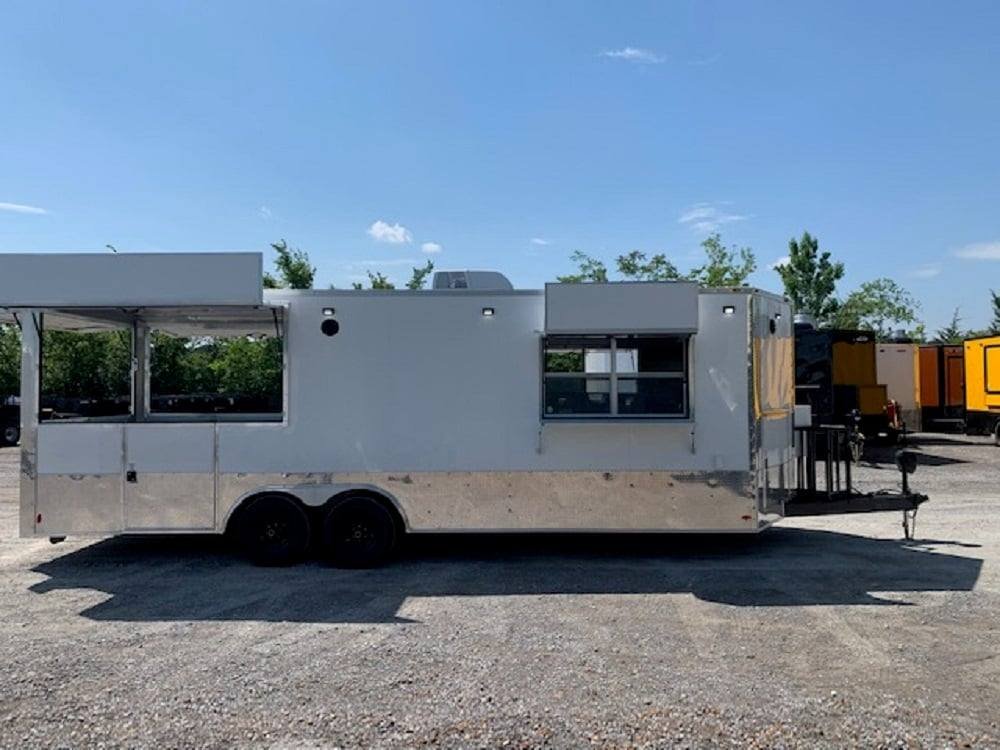 8.5′ x 24′ White Pizza Concession Food Trailer — photo 2