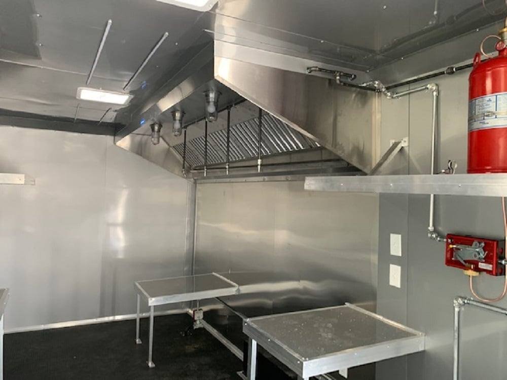 8.5×24 Red Concession Food Trailer — photo 15