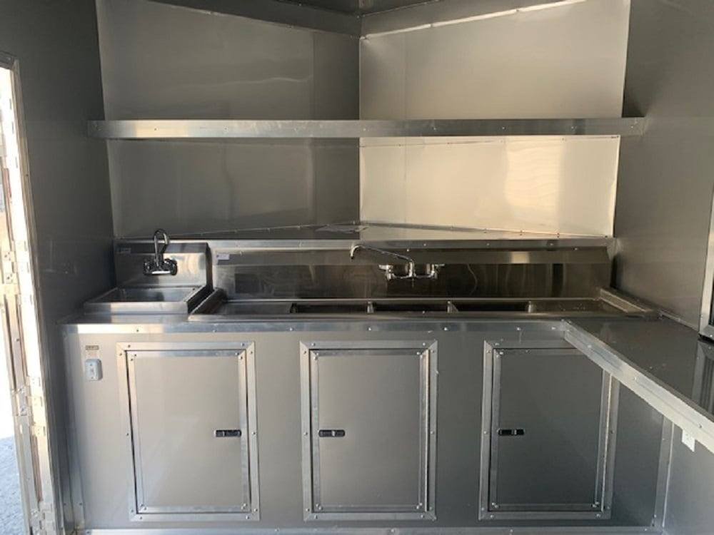 8.5×24 Red Concession Food Trailer — photo 8