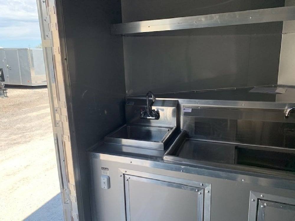 8.5×24 Red Concession Food Trailer — photo 2