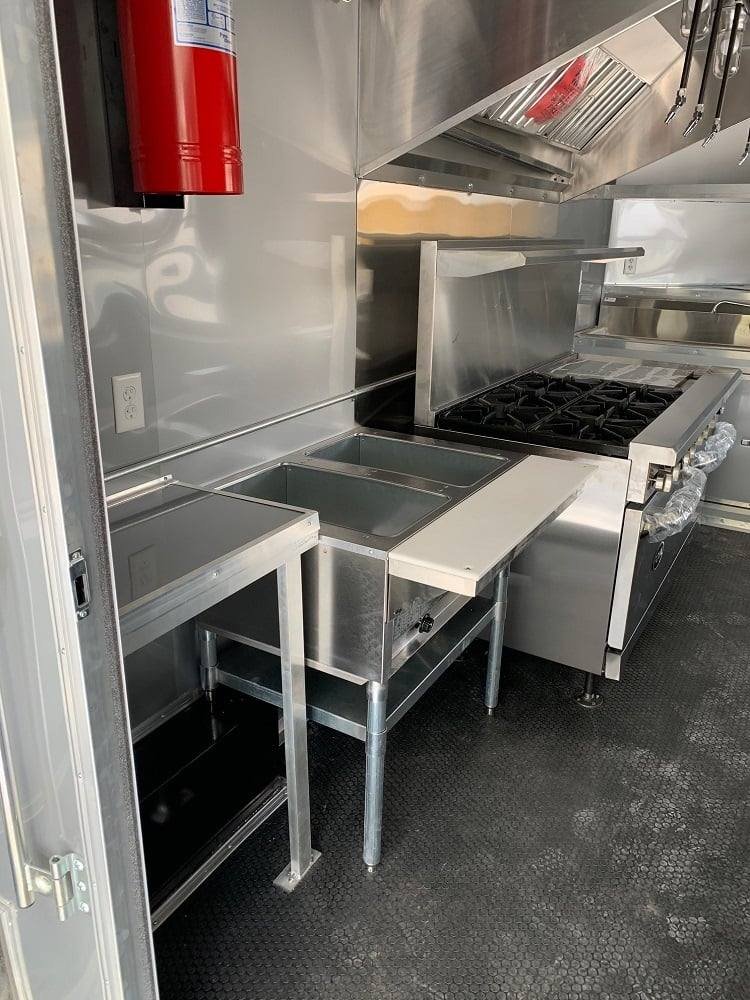 8.5′ x 24′ Black BBQ Porch Concession Food Trailer with Appliances — photo 2