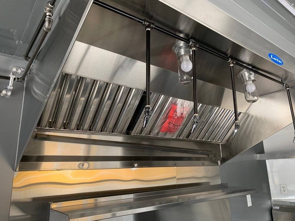 8.5′ x 24′ Black BBQ Porch Concession Food Trailer with Appliances — photo 12