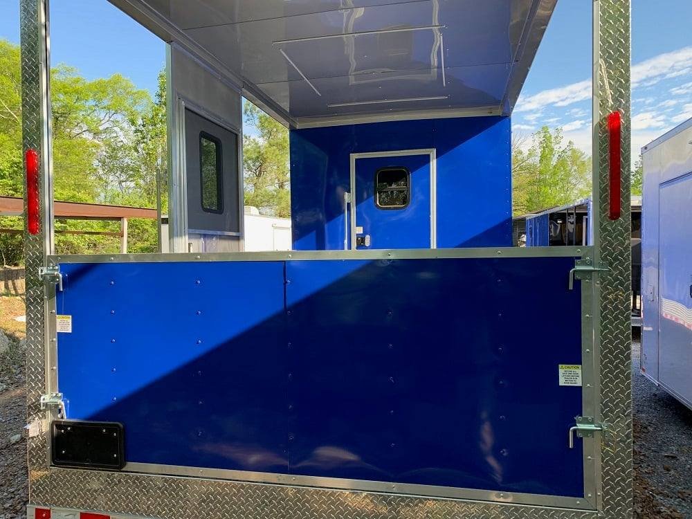 8.5′ x 53′ Cobalt Blue Gooseneck Concession BBQ Food Trailer with Appliances — photo 12