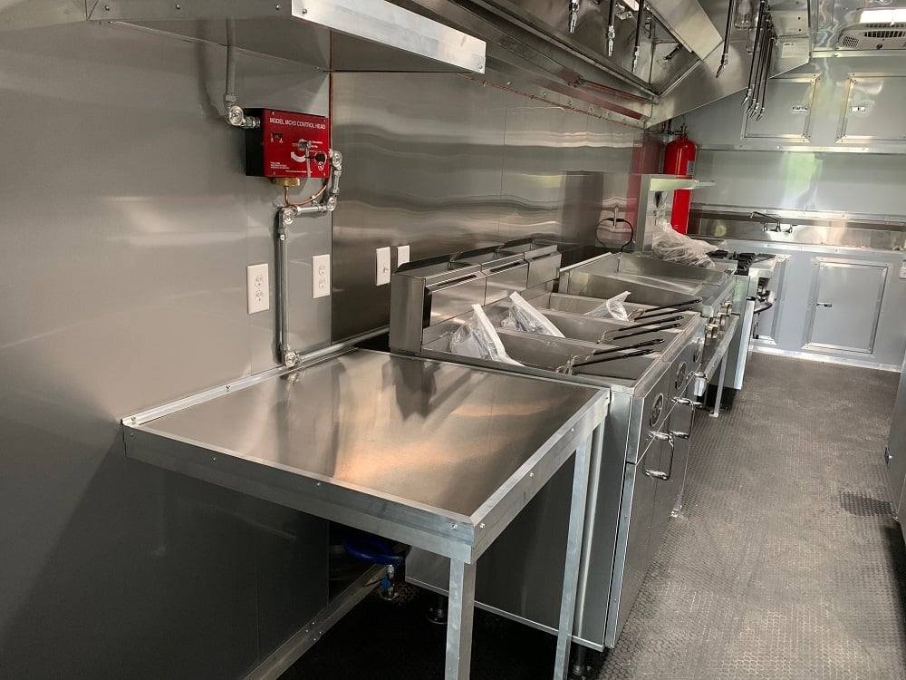 8.5′ x 53′ Cobalt Blue Gooseneck Concession BBQ Food Trailer with Appliances — photo 10
