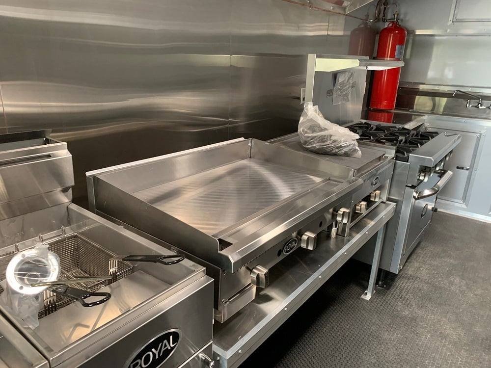8.5′ x 53′ Cobalt Blue Gooseneck Concession BBQ Food Trailer with Appliances — photo 4