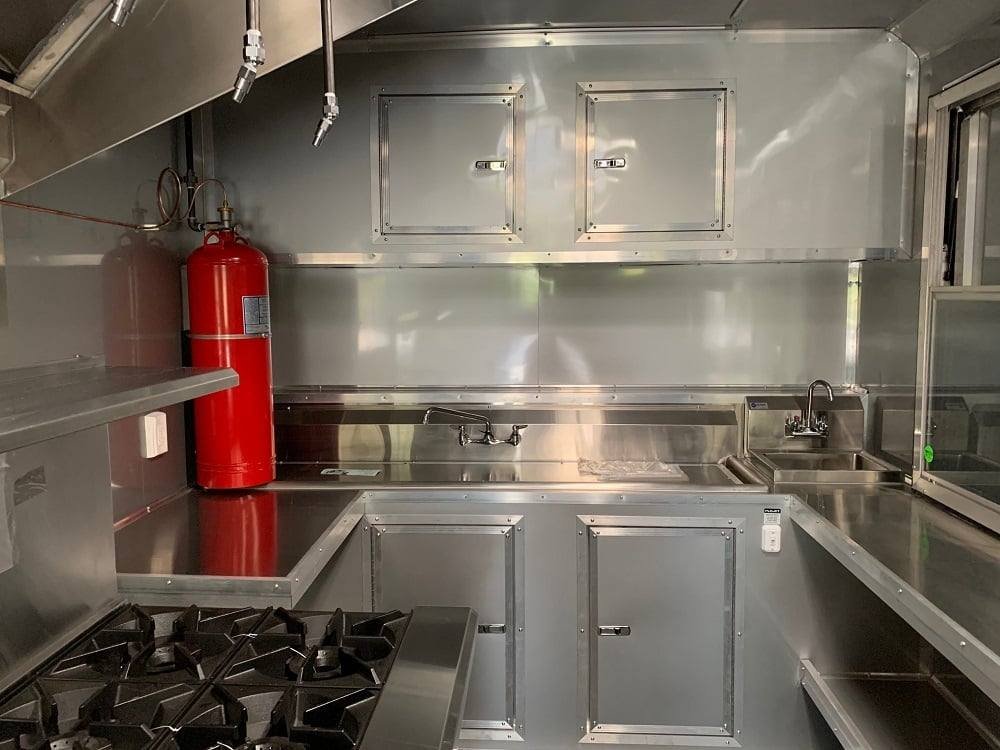 8.5′ x 53′ Cobalt Blue Gooseneck Concession BBQ Food Trailer with Appliances — photo 7