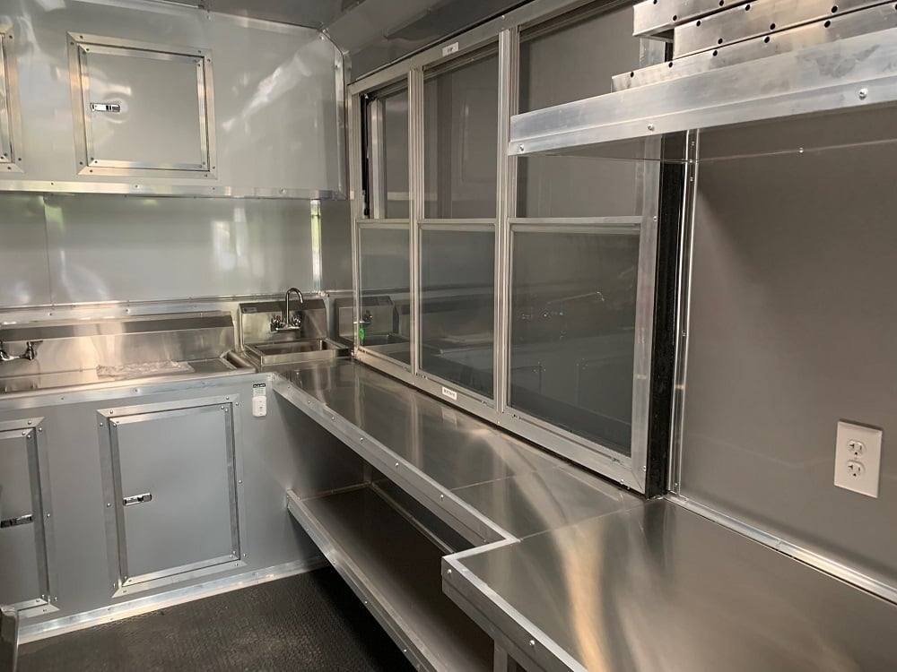 8.5′ x 53′ Cobalt Blue Gooseneck Concession BBQ Food Trailer with Appliances — photo 2