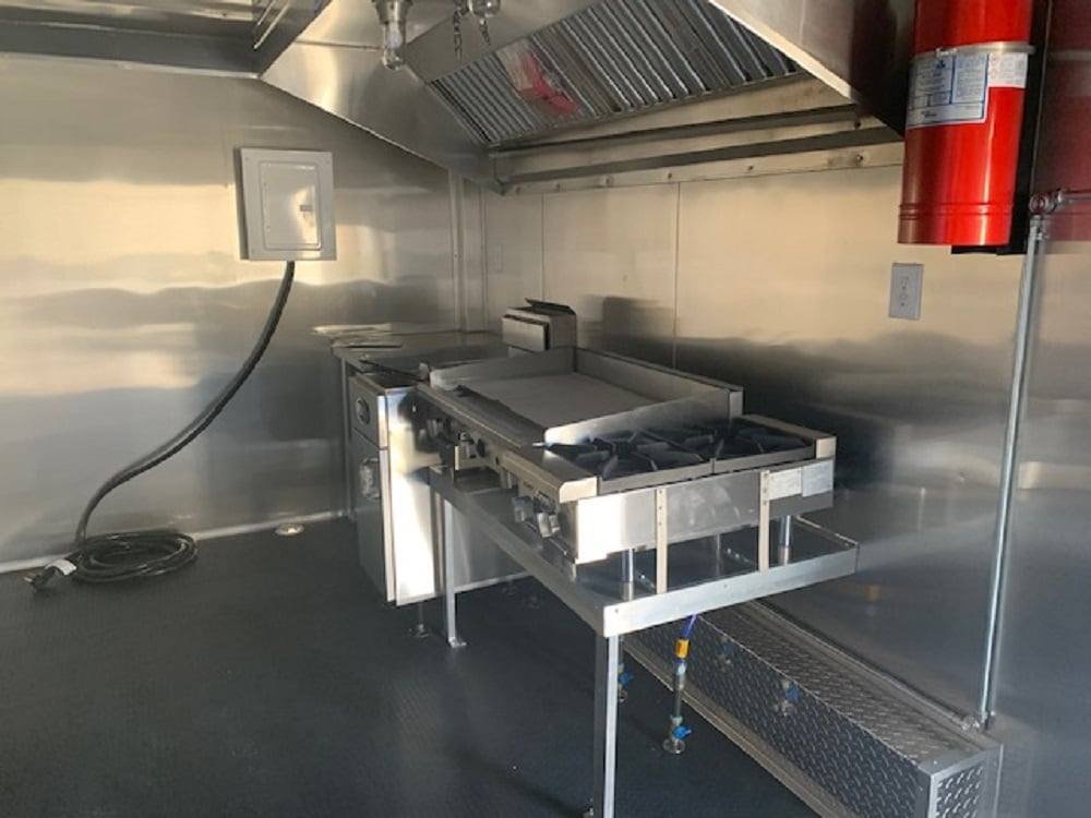 8.5′ x 16′ Custom White Concession Food Catering Trailer — photo 2