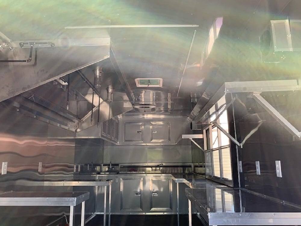 8.5′ x 24′ Orange Concession Food Trailer with Restroom — photo 12