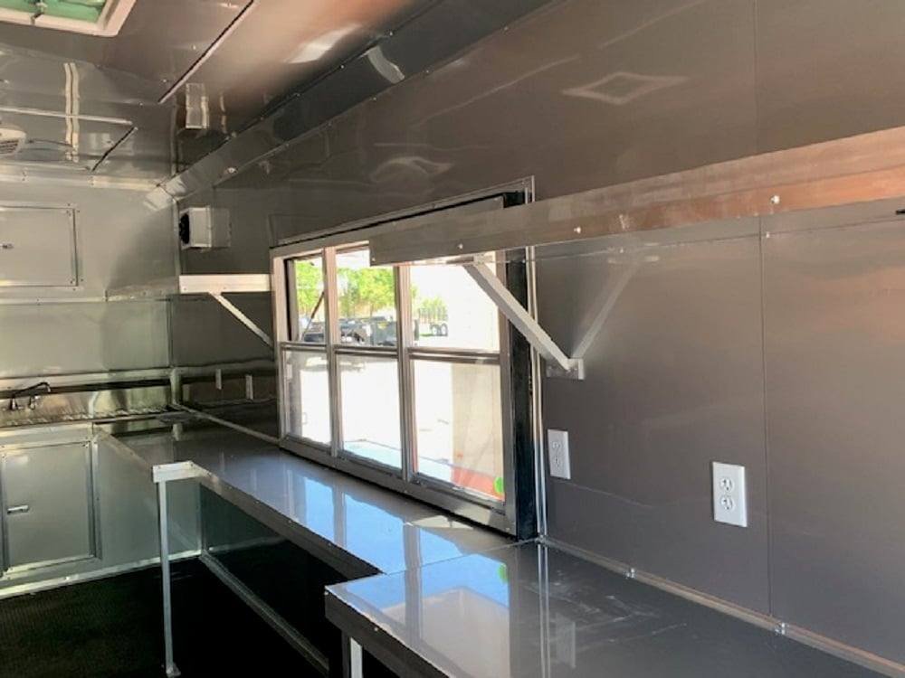 8.5′ x 24′ Orange Concession Food Trailer with Restroom — photo 5