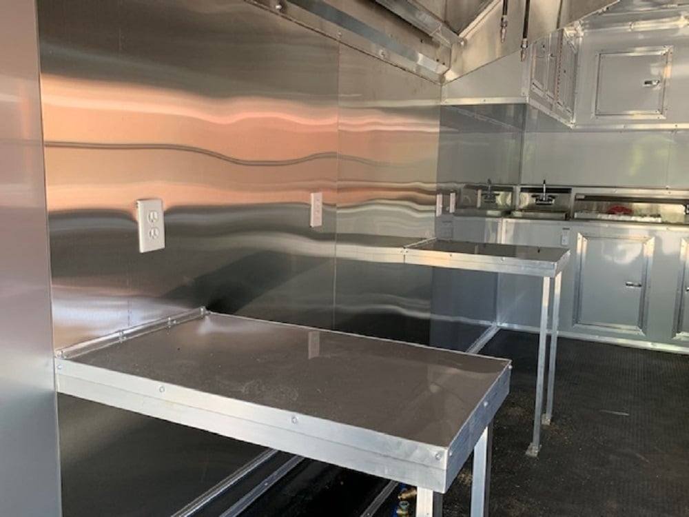 8.5′ x 24′ Orange Concession Food Trailer with Restroom — photo 2