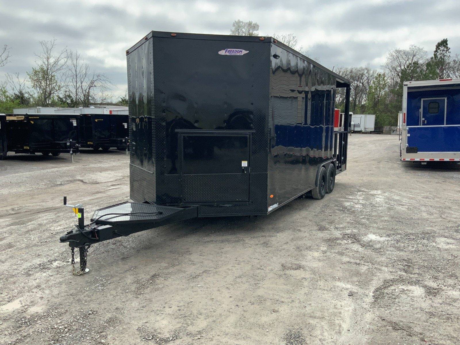 Concession Trailer 8.5′ X 20′ Black BBQ Food Event Catering — photo 3