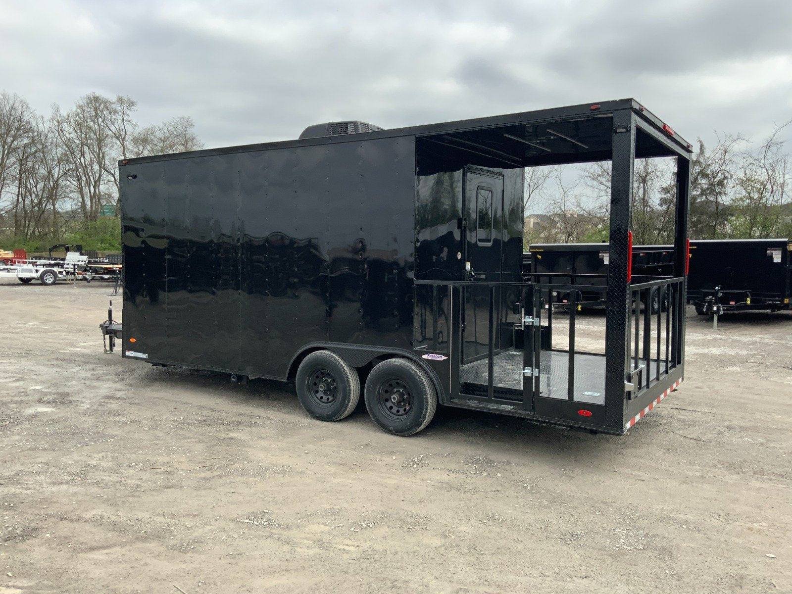 Concession Trailer 8.5′ X 20′ Black BBQ Food Event Catering — photo 5