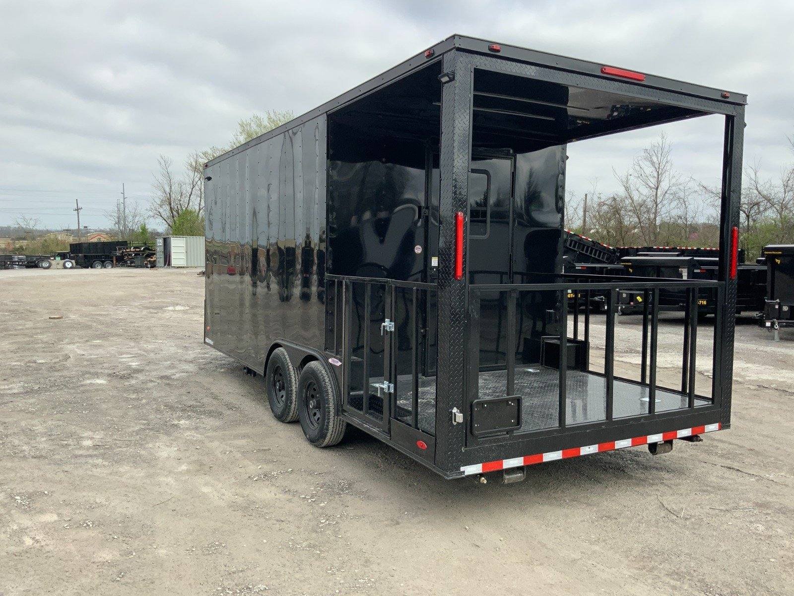 Concession Trailer 8.5′ X 20′ Black BBQ Food Event Catering — photo 6