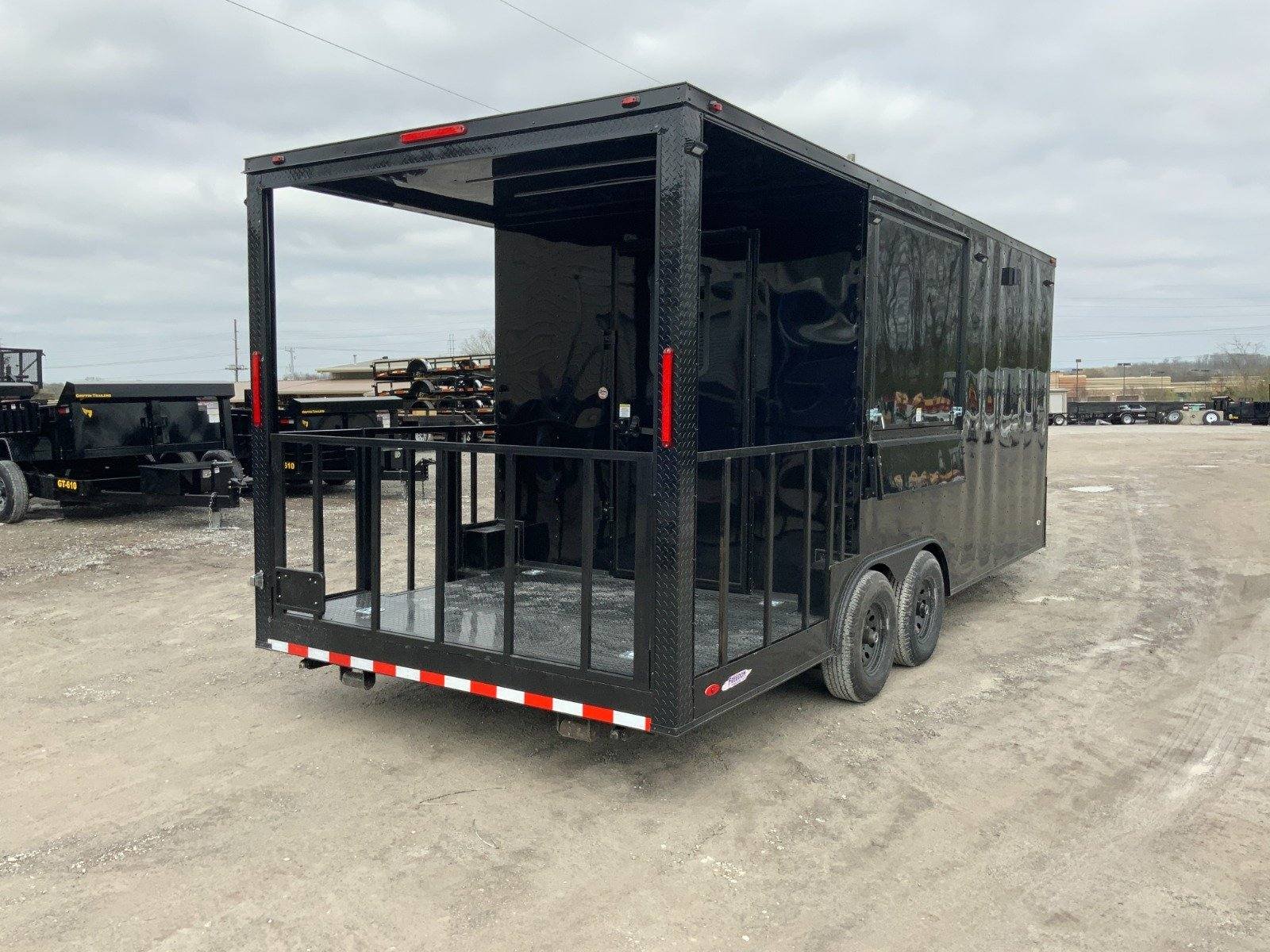 Concession Trailer 8.5′ X 20′ Black BBQ Food Event Catering — photo 8