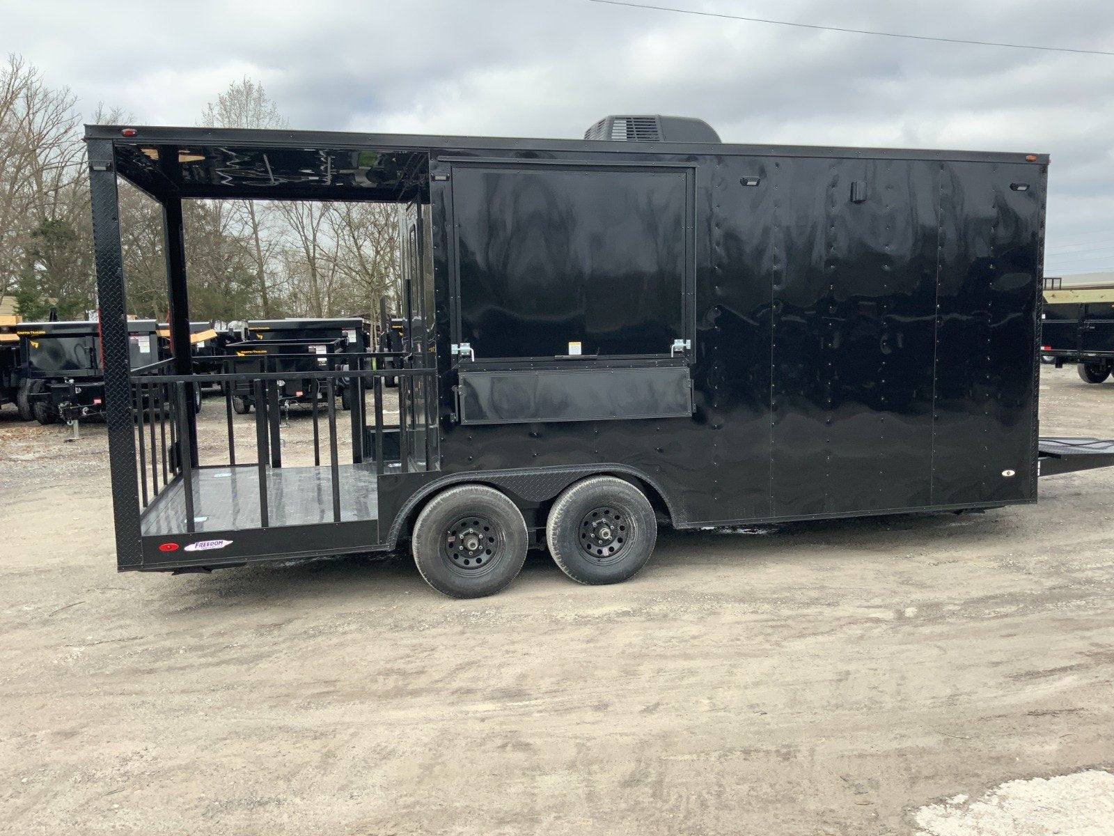 Concession Trailer 8.5′ X 20′ Black BBQ Food Event Catering — photo 9