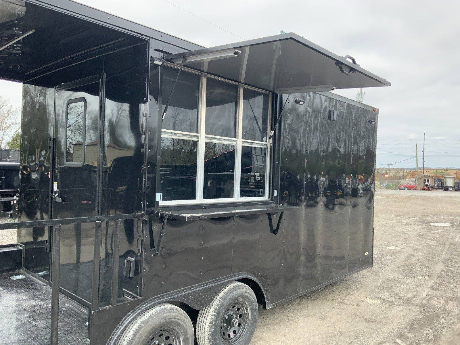 Concession Trailer 8.5′ X 20′ Black BBQ Food Event Catering — photo 14