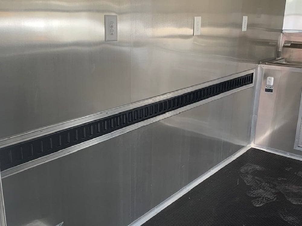8.5′ x 22′ Penske Yellow BBQ Vending Concession Food Trailer — photo 11