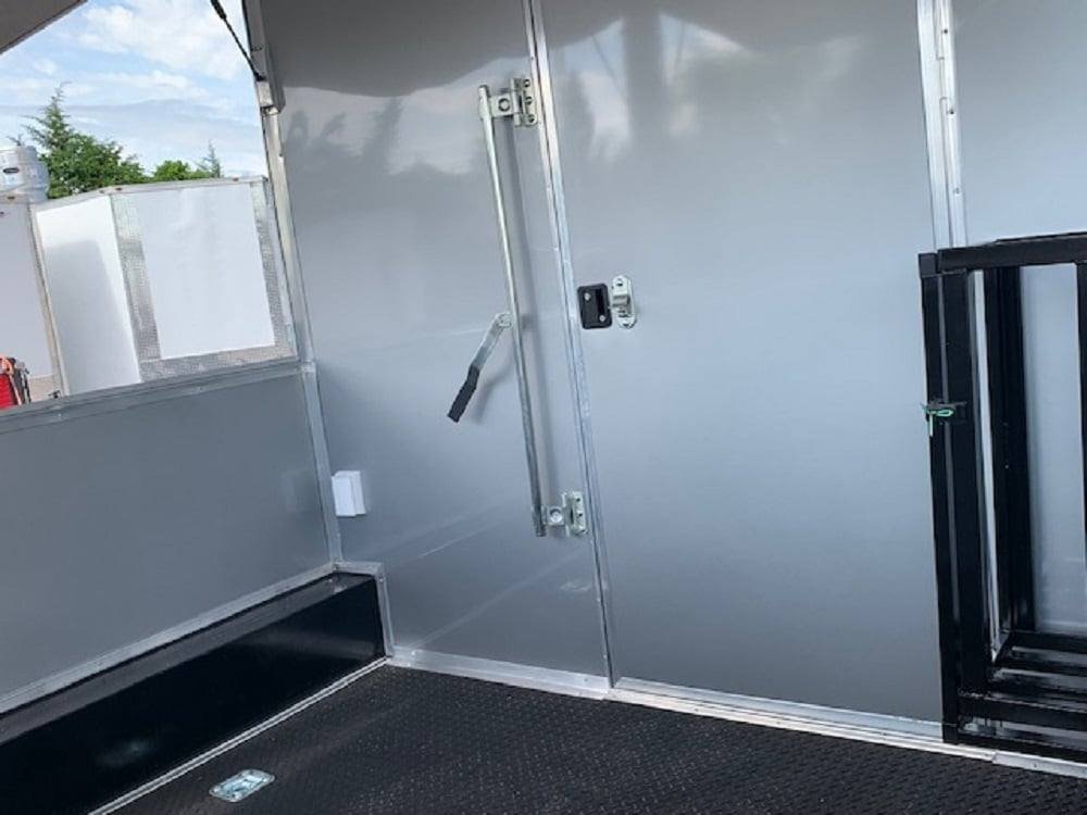 8.5×16 Med Charcoal Grey Porch Style Concession Food Trailer — photo 13