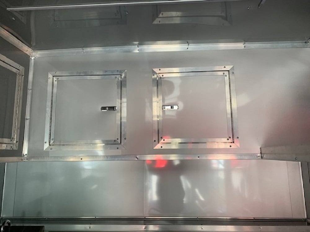 8.5′ x 24′ Orange Concession Food Trailer with Restroom and Appliances — photo 13
