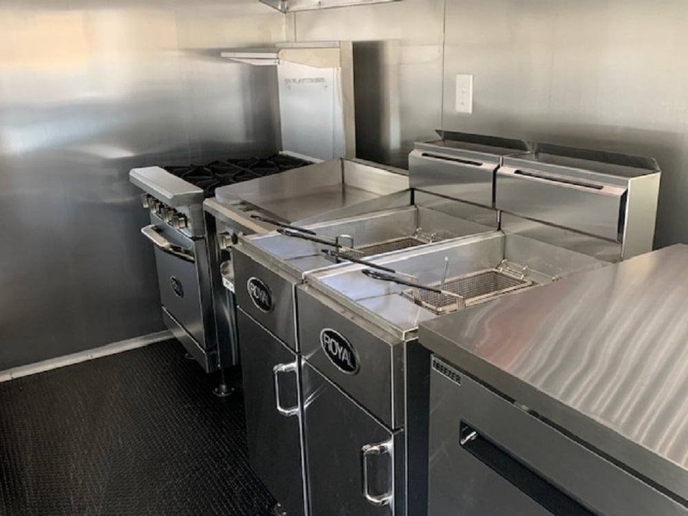 8.5′ x 16′ White Concession Food Trailer With Appliances — photo 5