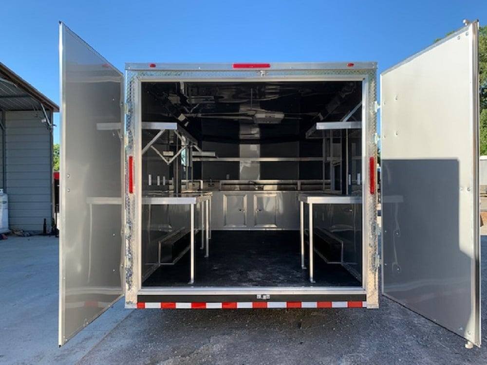 8.5′ x 18′ Med Charcoal Grey Concession Food Trailer — photo 9