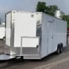 8.5 x 20 white V-nose trailer with dual RV doors