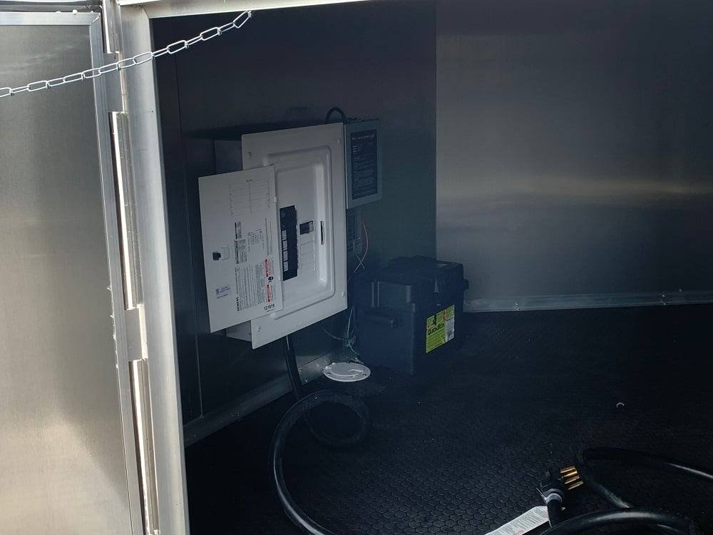 8.5′ x 20′ White V-Nose Food Concession Trailer — photo 5