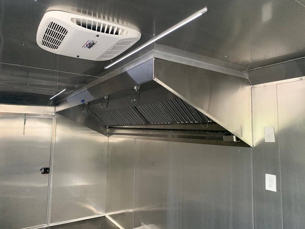 8.5′ x 20′ White V-Nose Food Concession Trailer — photo 2