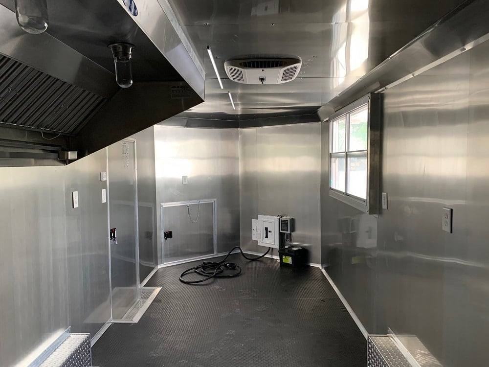 8.5′ x 20′ White V-Nose Food Concession Trailer — photo 3