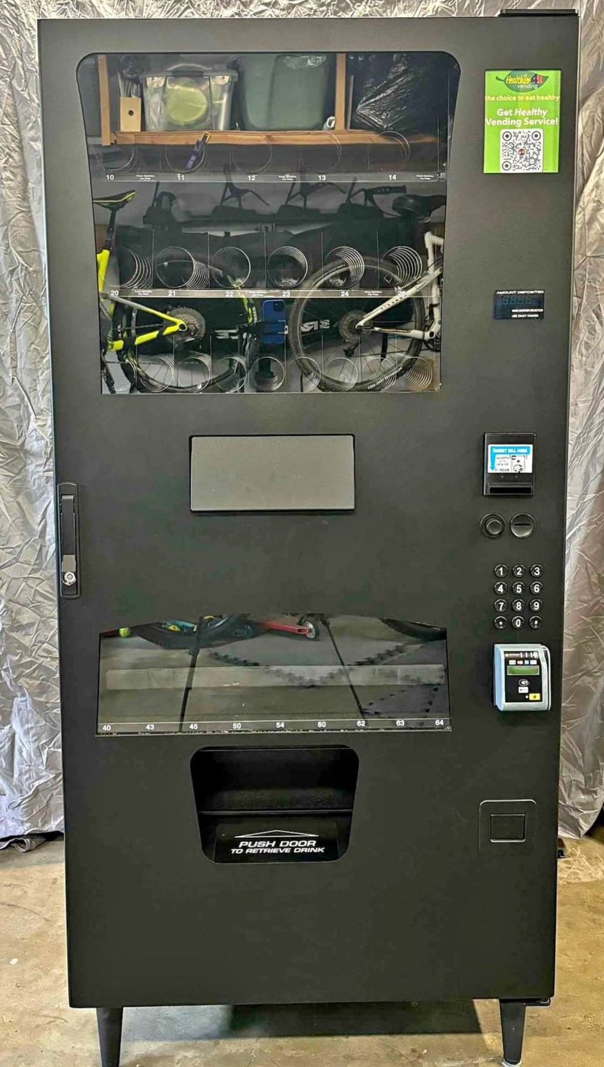 Healthier 4u Combo Vending Machine w/ credit card reader Healthier 4u combo vending machine with card reader