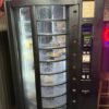 Used Crane National 431 cold food vending machine, refrigerated rotating-shelf vendor