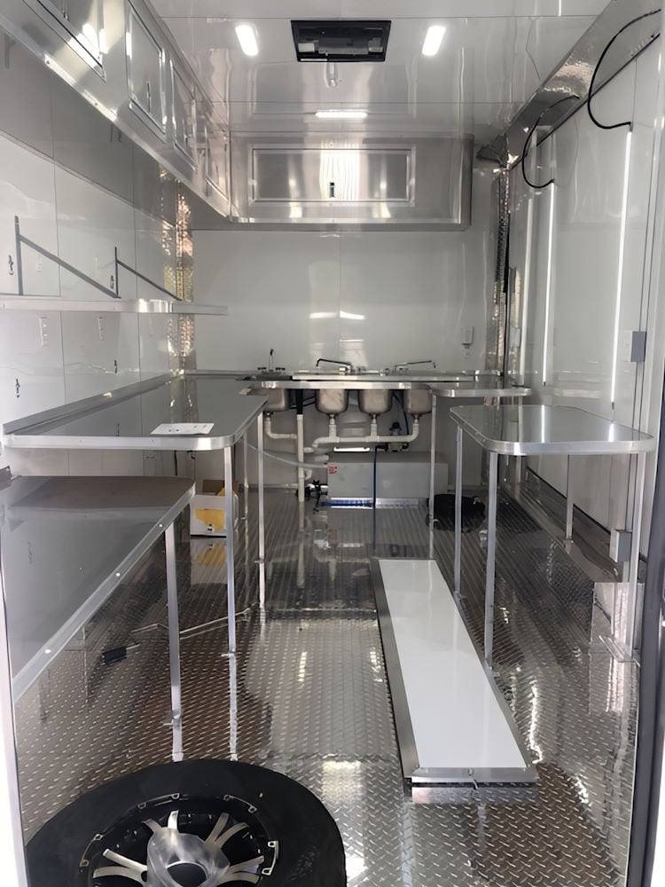 8.5′ X 16′ Concession Trailer White Food Event Catering Vending — photo 4